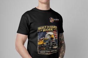 “Proud To Re American” Branded T-Shirt Black